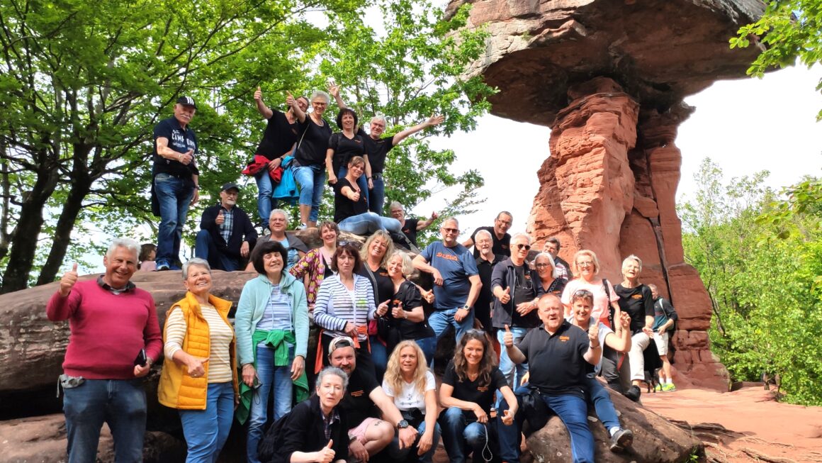 Theaterbrettlesteam auf Pfalz-Tour