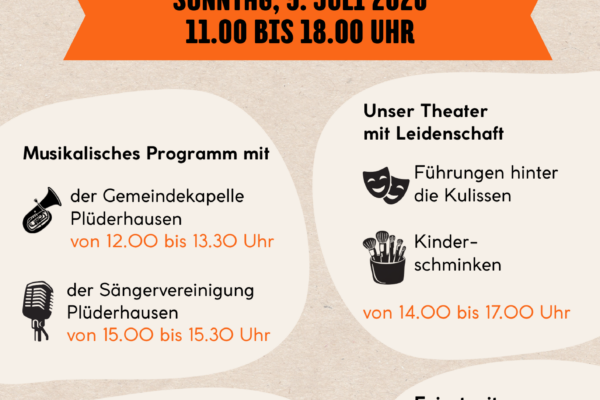 Tag der offenen Tür am Sonntag 5. Juli von 11-18 Uhr